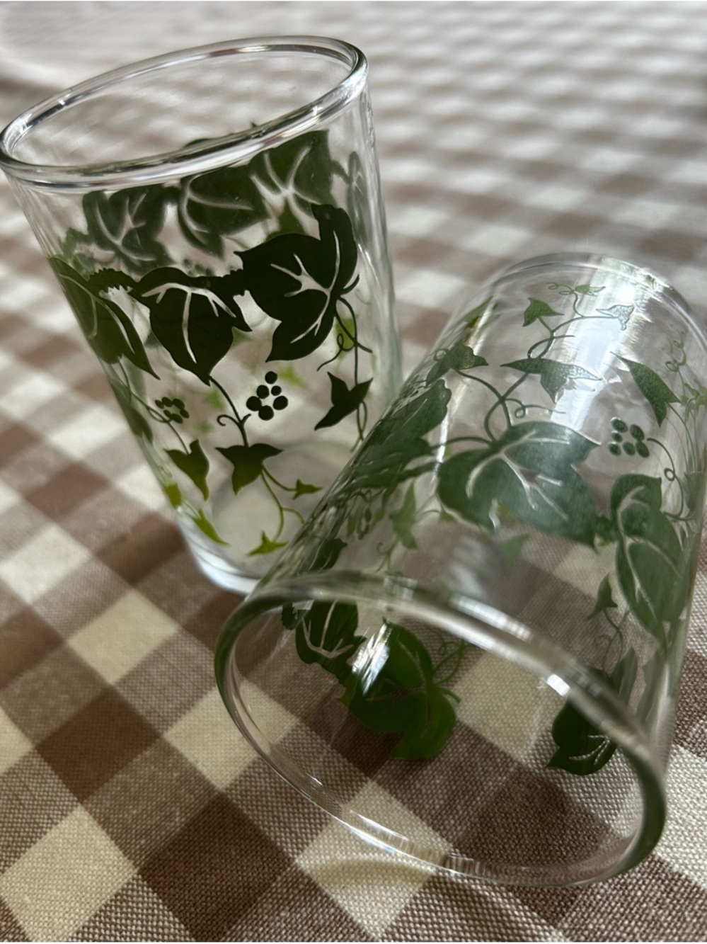 Green Ivy Juice Set Vintage Hazel Atlas